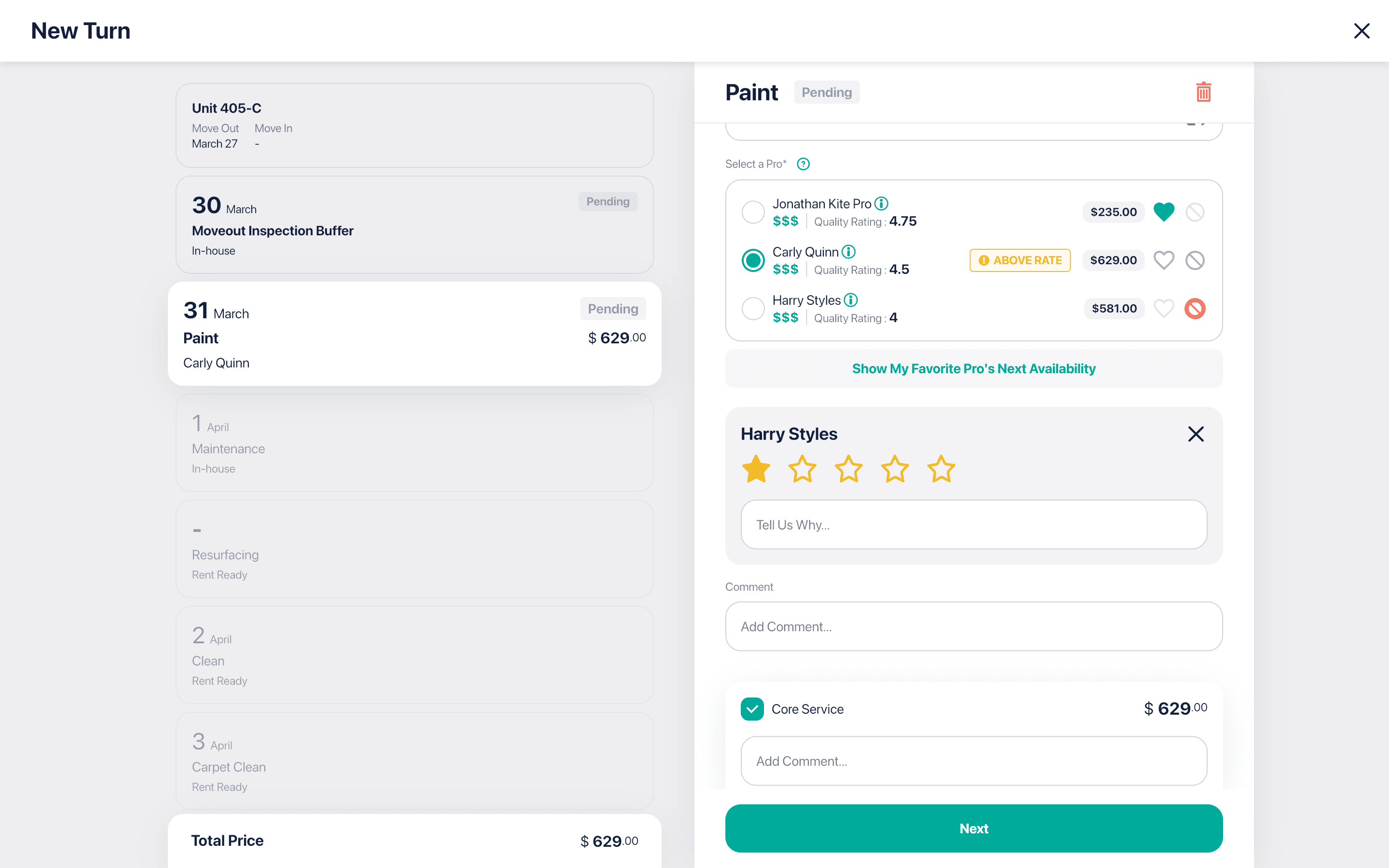 Turn auto-created from PMS sync